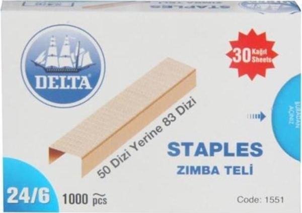 Delta Zımba Teli 24/6 Sarı 3 lü Set 1551 - Image 1