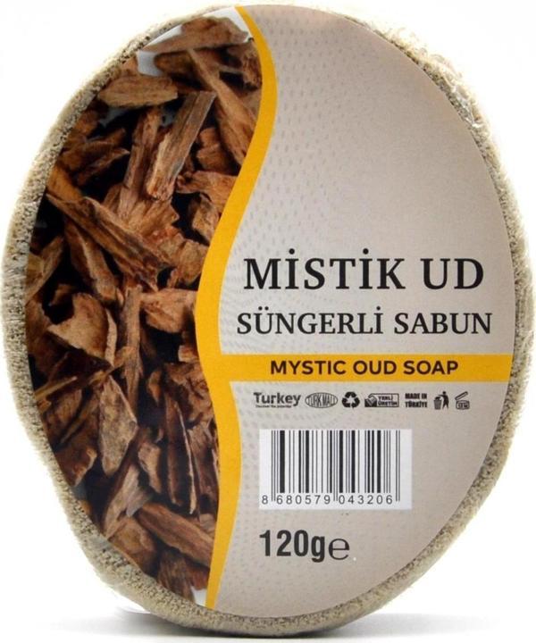 Mistik Ud Özlü Süngerli Sabun Banyo Duş Sabunu 120 G - Image 1