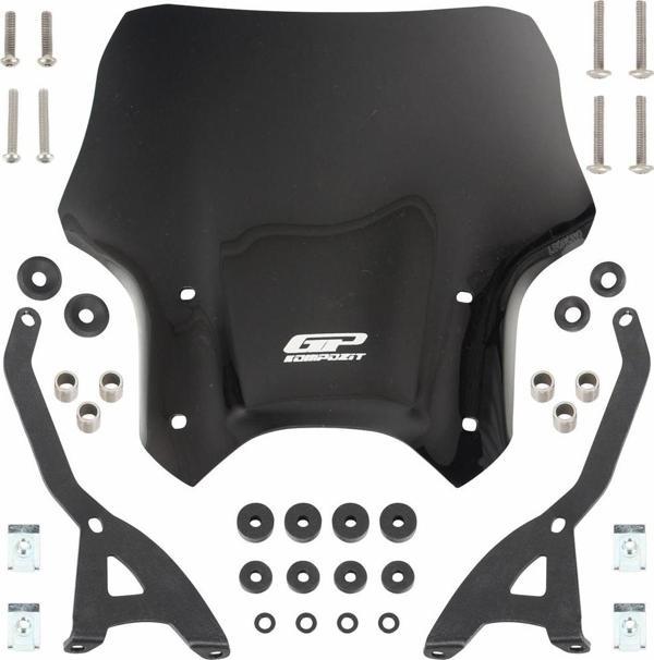 GP Kompozit Benelli Leoncino 2019-2020 Uyumlu Kısa Ön Cam Siyah - Image 1