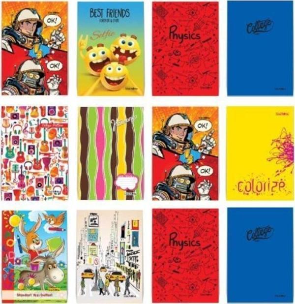 Çınar Yayınları 40 Yaprak A4 Büyük Boy Çizgili Defter Karton Kapak 12 Adet T.D. - Çınar Yayınları - Image 1