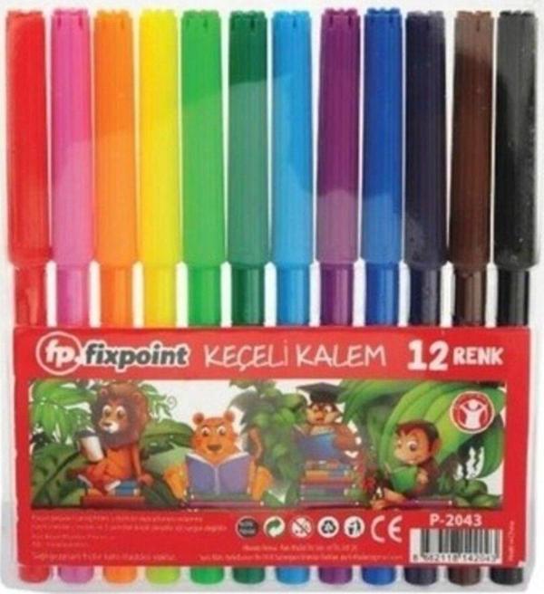 Fixpoint Keçeli Boya Kalemi 12Li - Image 1