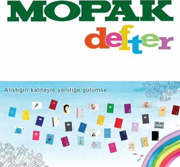 Mopak A5 80 Yaprak Kareli Kareli Plastik Kapak Okul Defteri - Image 1