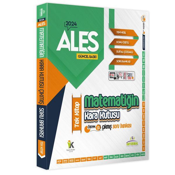 ALES Matematik Kara Kutu TEK KİTAP Dijital Çözümlü Konu Özetli ÖSYM Çıkmış Soru Bankası - İnformal Yayınları - Image 1