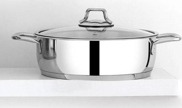 Bonera Omega 24 cm Kısa Çelik Tencere - Image 1