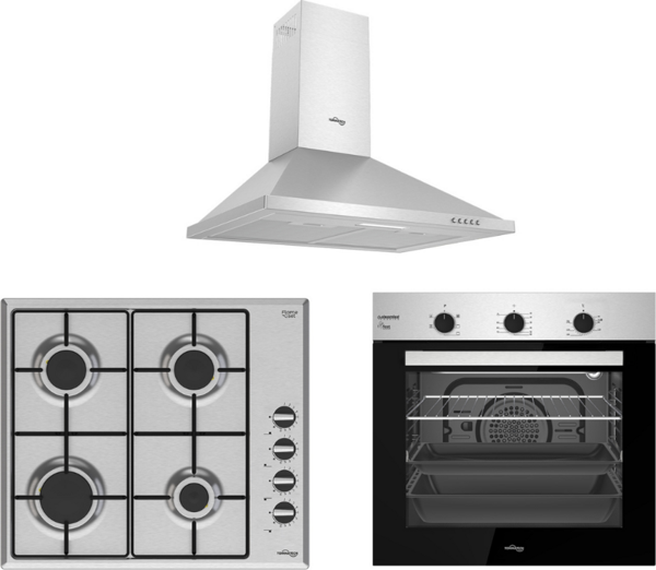 Tommatech Tt100 Tdp6001Im Davlumbaz + Tao6007Im Ocak + Taf6006Ism Fırın Inox Ankastre Set - Image 1