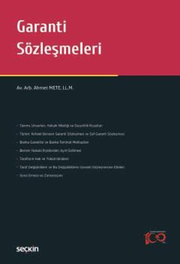 Garanti Sözleşmeleri Ahmet Mete 1. Baskı, Mayıs 2024 - Seçkin Yayıncılık - Image 1