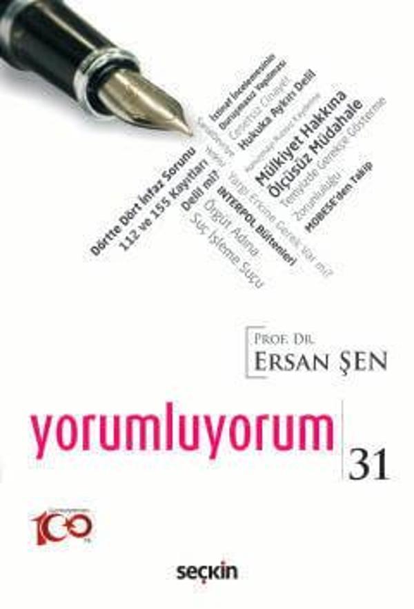 Yorumluyorum - 31 Prof. Dr. Ersan Şen 1. Baskı, Haziran 2024 - Seçkin Yayıncılık - Image 1