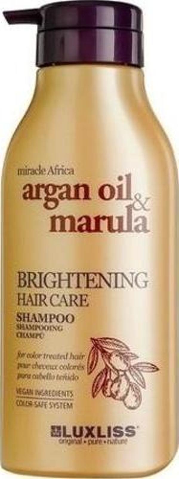 Luxliss Argan Oil Marula Brightening Hair Care Shampoo 500 ml - Image 1