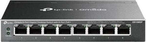 Ds108Gp 8 Port 10-100-1000 Poe+ Switch Hub Çelik Kasa Rack Mount - Image 1