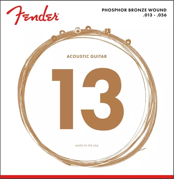Fender Phosphor Bronze Acoustic Ball End 60m .013-.056 Akustik Gitar Teli - Image 1