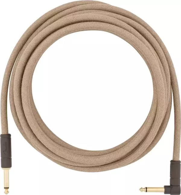 Fender Festival Düz/l Uçlu 5m Pure Hemp Natural Enstrüman Kablosu - Image 1