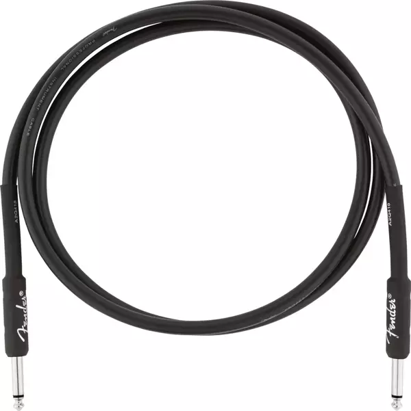 Fender Professional Düz/düz Uçlu 1m Siyah Patch Kablosu - Image 1