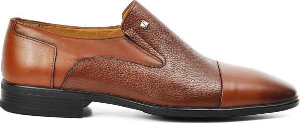 Fosco 2809 Taba Hakiki Deri Erkek Klasik Ayakkabı - Image 1