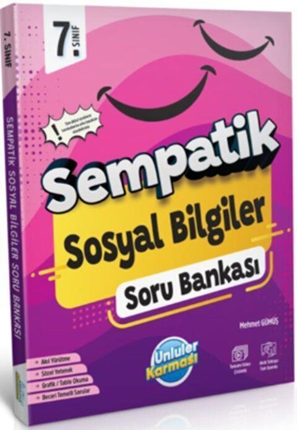 7. Sınıf Sosyal Bilgiler Sempatik Soru Bankası Ünlüler Karması - Ünlüler Karması - Image 1