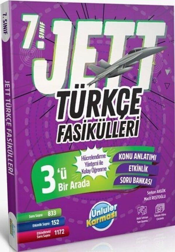 7. Sınıf Türkçe JETT Soru Fasikülleri Ünlüler Yayınları - Ünlüler Karması - Image 1