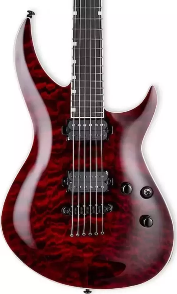 Esp Ltd H-3 1000 Qm See Thru Black Cherry Elektro Gitar - Image 1