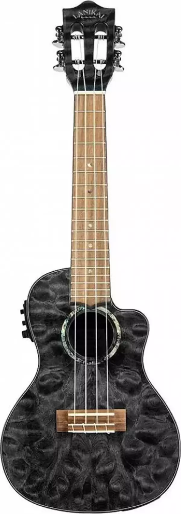 Lanikai Qm-bkcec Quilted Maple Concert Elektro Ukulele - Image 1