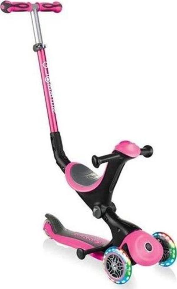 Globber Go Up Deluxe Işıklı Scooter, Pembe - Image 1
