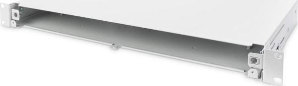 Assmann DN-96200-QL Sürgülü Boş Fiber Optik Sonlandırma Kutusu, Kilit Mekanizmalı, 1U, Ön Panel Hari - Image 1