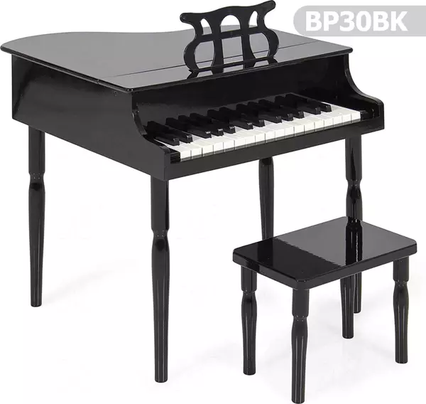 Çocuk İçin Ahşap Piyano Bp30bk Nota Sehpası Ve Tabure Hediyeli - Image 1