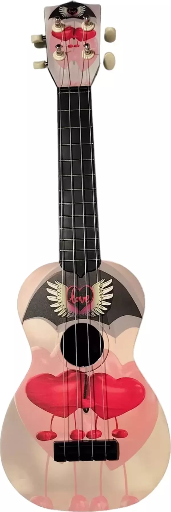 Soprano Ukulele Sevgi Desen Kapak - Image 1
