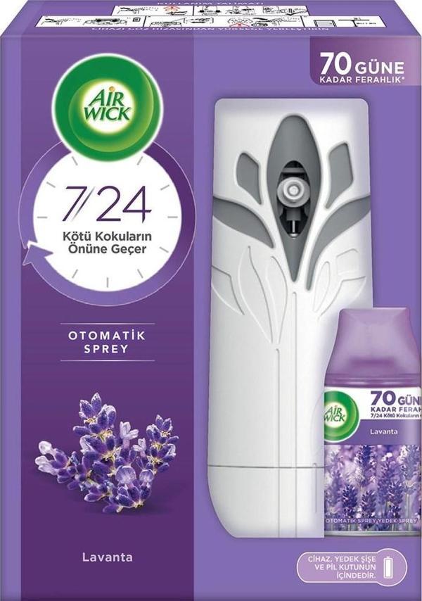 Air Wick Otomatik Sprey + Yedeği Lavanta Oda Kokusu 70 Güne Kadar Ferahlık - Image 1