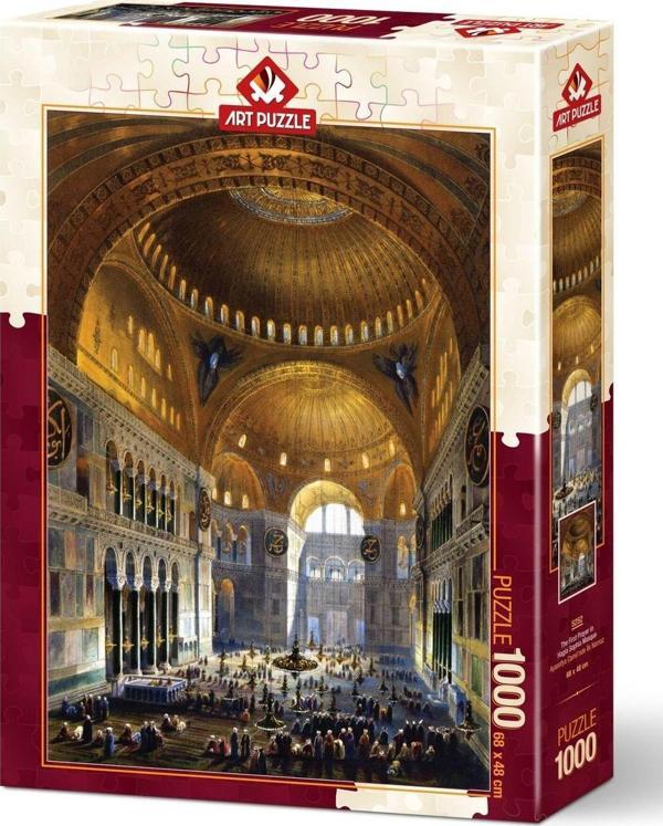 Art Puzzle 1000 Parça Puzzle Ayasofya Camiinde İlk Namaz 5252 - Image 1