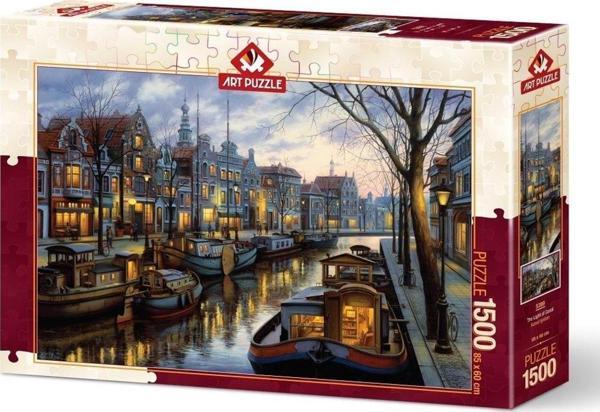 Art Puzzle 1500 Parça Puzzle Kanal Işıkları 5389 - Image 1