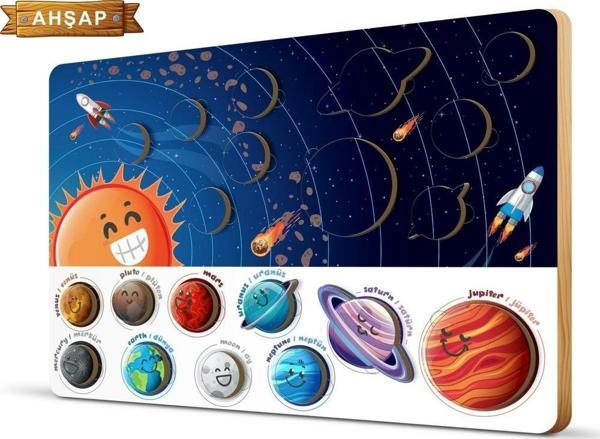 Art Puzzle Ahşap Puzzle 10 Parça Frame Gezegenler 5879 - Image 1