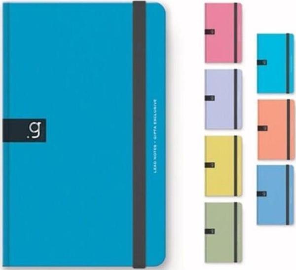 Gıpta Lead Notes İp Dikişli Sert Kapak Not Defteri 13X21Cm 96 Yaprak Çizgili 6983 (Karışık Renk 1 Adet) - Image 1
