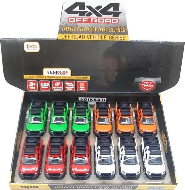 Asya Oyuncak Off-Road Çek Bırak Metal Araba KID.00062 (Karışık Model 1 Adet) - Image 1
