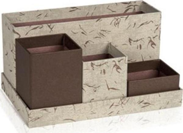 Gıpta Masa Üstü Organizer Set Dodder Cream 4 Havuzlu Small ORG1964 - Image 1