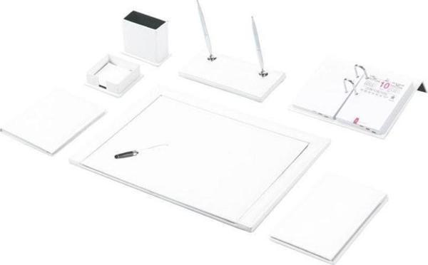 Gülpaş 921 Lüks Çerçeveli Renkli Sümen Takımı 9 Parça Beyaz - Image 1