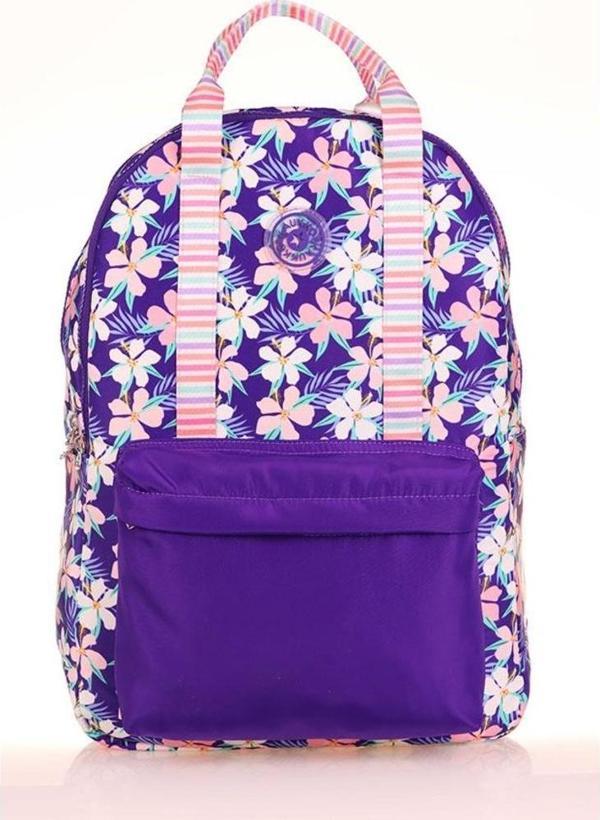 Kaukko Okul Sırt Çantası Double Stripe Purple K1763 - Image 1
