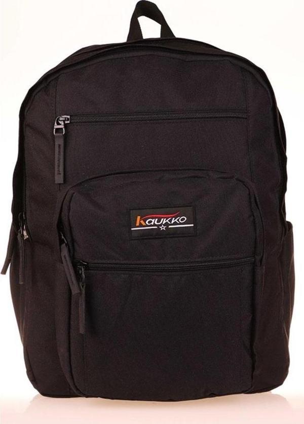 Kaukko Okul Sırt Çantası Full Pocket Siyah K1599 - Image 1