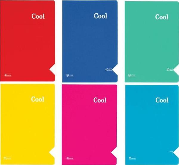 Keskin Color A4 40 Yaprak Kareli Plastik Kapak Tel Dikişli Cool Defter 321802-99 (12 Li Paket) - Image 1
