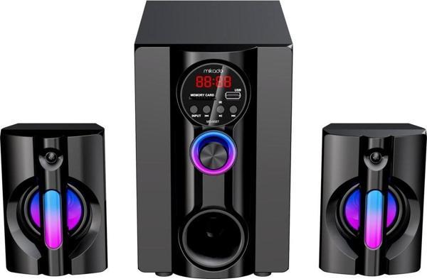 Md-95Bt 2+1 20W Siyah Multimedya Fm-Bt-Sd-Usb Speaker Hoparlör Kumandalı - Image 1