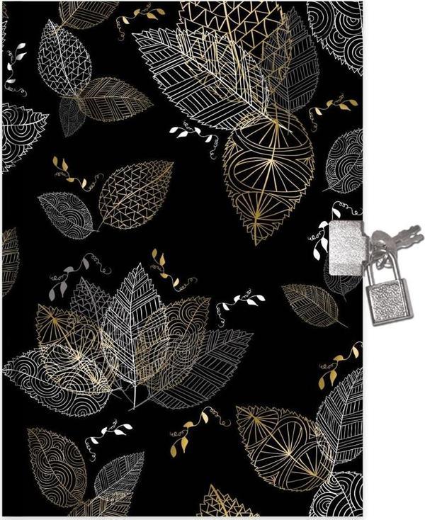 Keskin Color Kilitli Günlük Hatıra Defteri 14X20 Cm 80 Yaprak Black 310141-99 (Karışık Renk 1 Adet) - Image 1