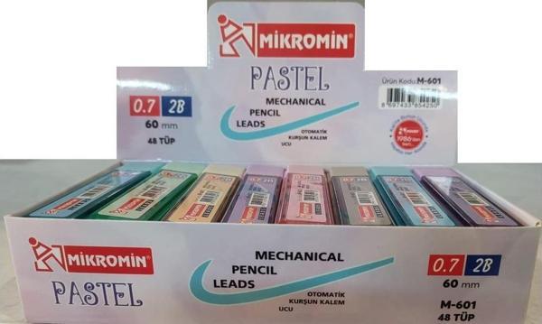 Mikro Min (Versatil Kalem Ucu) Pastel 60 Mm 0.7 Mm M-601 (48 Tüp) - Image 1
