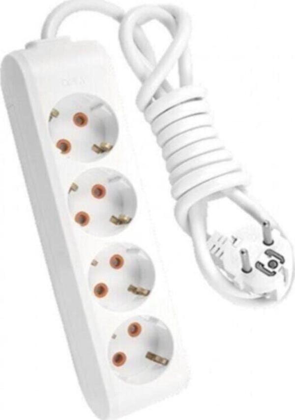 R-Tech 4Lü Topraklı Grup Priz 2 Metre - Image 1