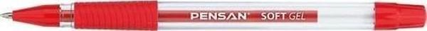 Pensan Tükenmez Kalem Soft Gel Kırmızı 0.7 Mm 2400 (12 Li Paket) - Image 1