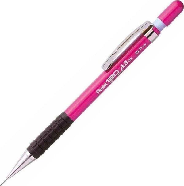 Pentel Versatil Kalem (Mekanik Kurşun Kalem) 0.7 Mm Genel Kullanım İçin Tutaçlı Pembe Ya317-p - Image 1