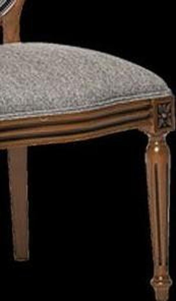 Sandalye 17767 MADALYON Model Kayın RETRO ayak Parlak ceviz Natüre Kumlu Kumaş - Image 1