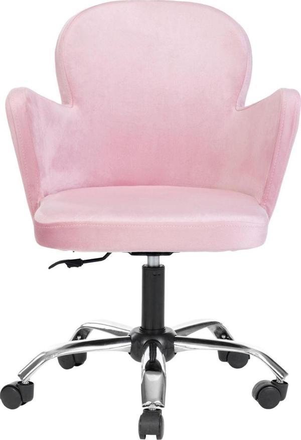 Krom Metal Ayaklı Ofis Çocuk Odası Çalışma Sandalyesi (AYARLANABİLİR) KELEBEK - Image 1