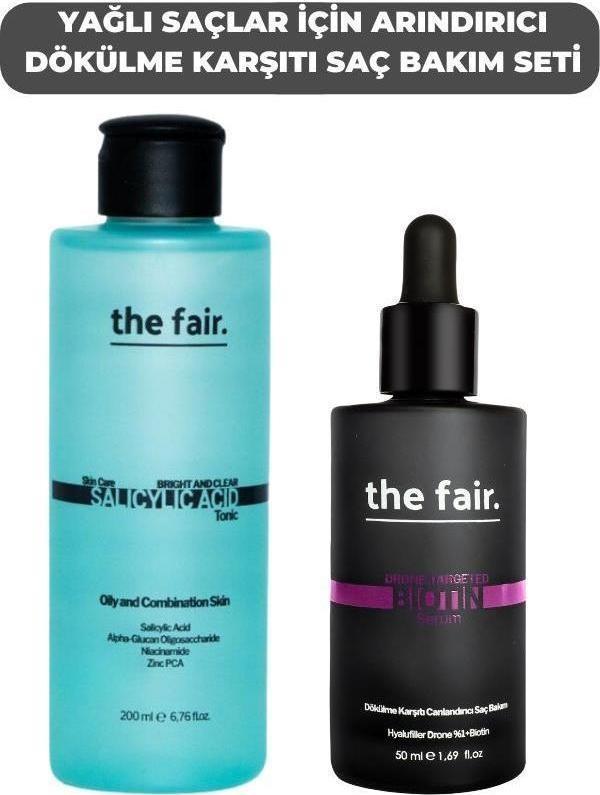 The Fair Yağlı Saçlar için Arındırıcı Dökülme Karşıtı Saç Bakım Seti - Image 1