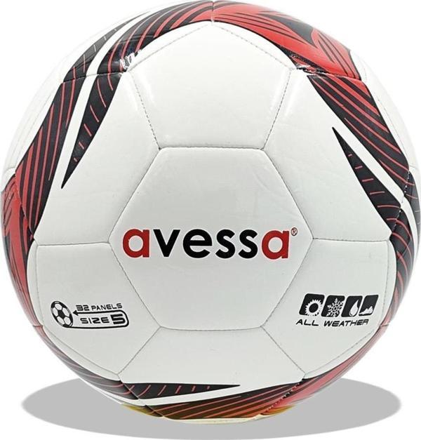 Avessa HTF3000 Hybrid Futbol Topu Siyah-Kırmızı - Image 1