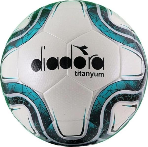 Diadora 4060080 Titanyum Futbol Topu Beyaz-Mavi - Image 1