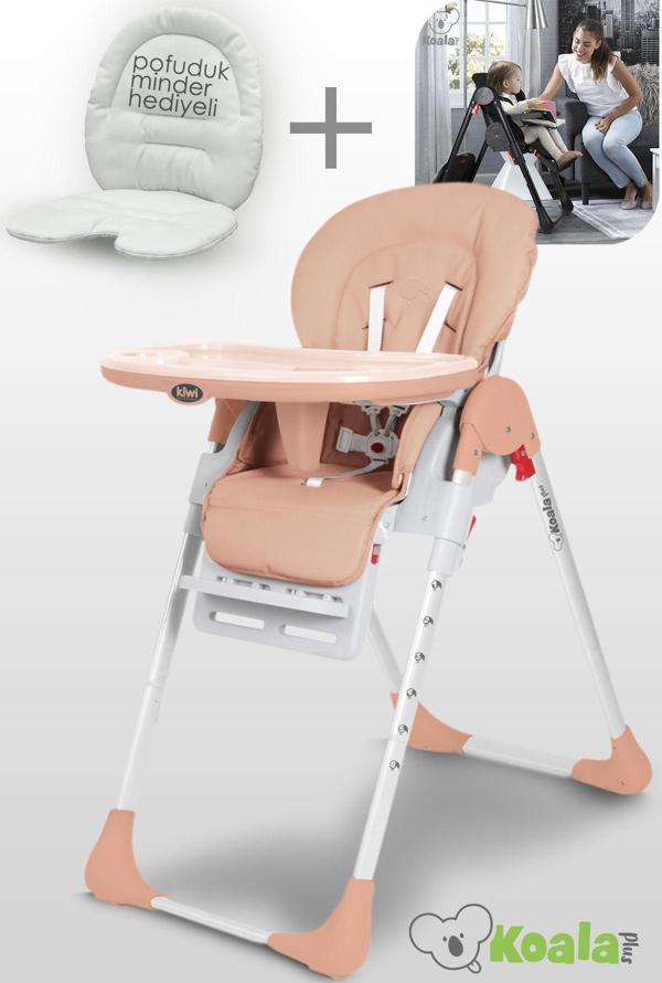 Kiwi Koala All In One Katlanır Tekerlekli Minderli Lüks Mama Sandalyesi - Image 1