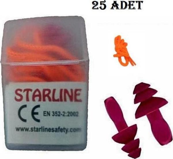 2411-T- Tekstil Tipi Antialerjik Yıkanabilir Kulak Tıkacı 25 Çift - Image 1