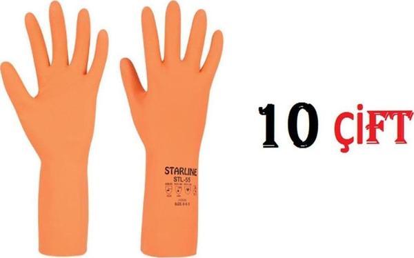 Kimyasal Nitril Eldiven Starline Stl-55 (10-10,5 Numara) X 10 Adet - Image 1